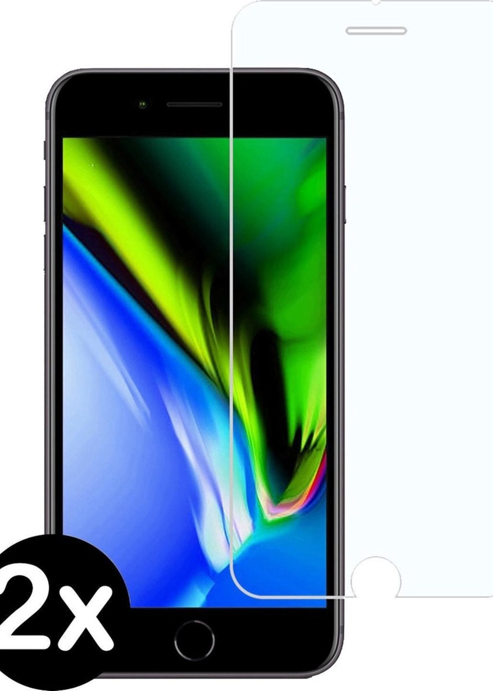 BTH Screenprotector Geschikt voor iPhone 6 Plus Screenprotector Glas Gehard Tempered Glass - Screenprotector Geschikt voor iPhone 6 Plus Screen Protector Screen Cover - 2 PACK