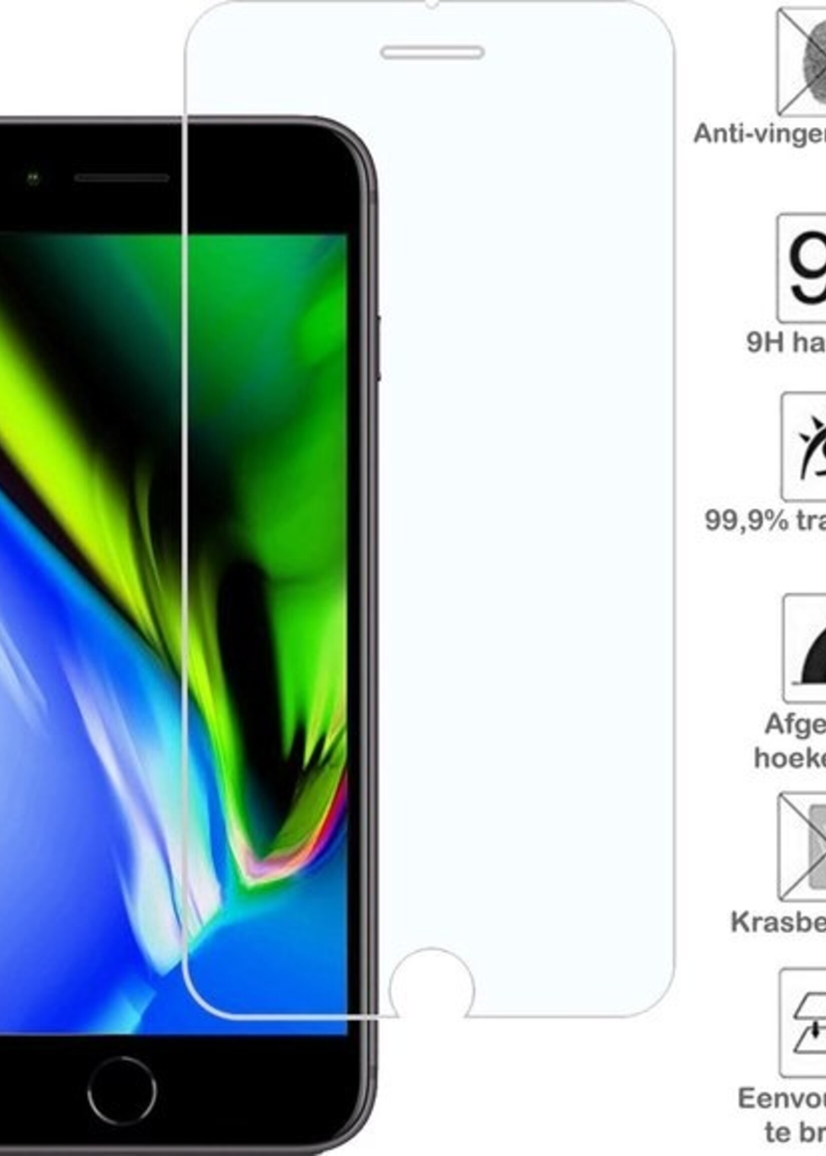 BTH Screenprotector Geschikt voor iPhone 6 Plus Screenprotector Glas Gehard Tempered Glass - Screenprotector Geschikt voor iPhone 6 Plus Screen Protector Screen Cover - 2 PACK