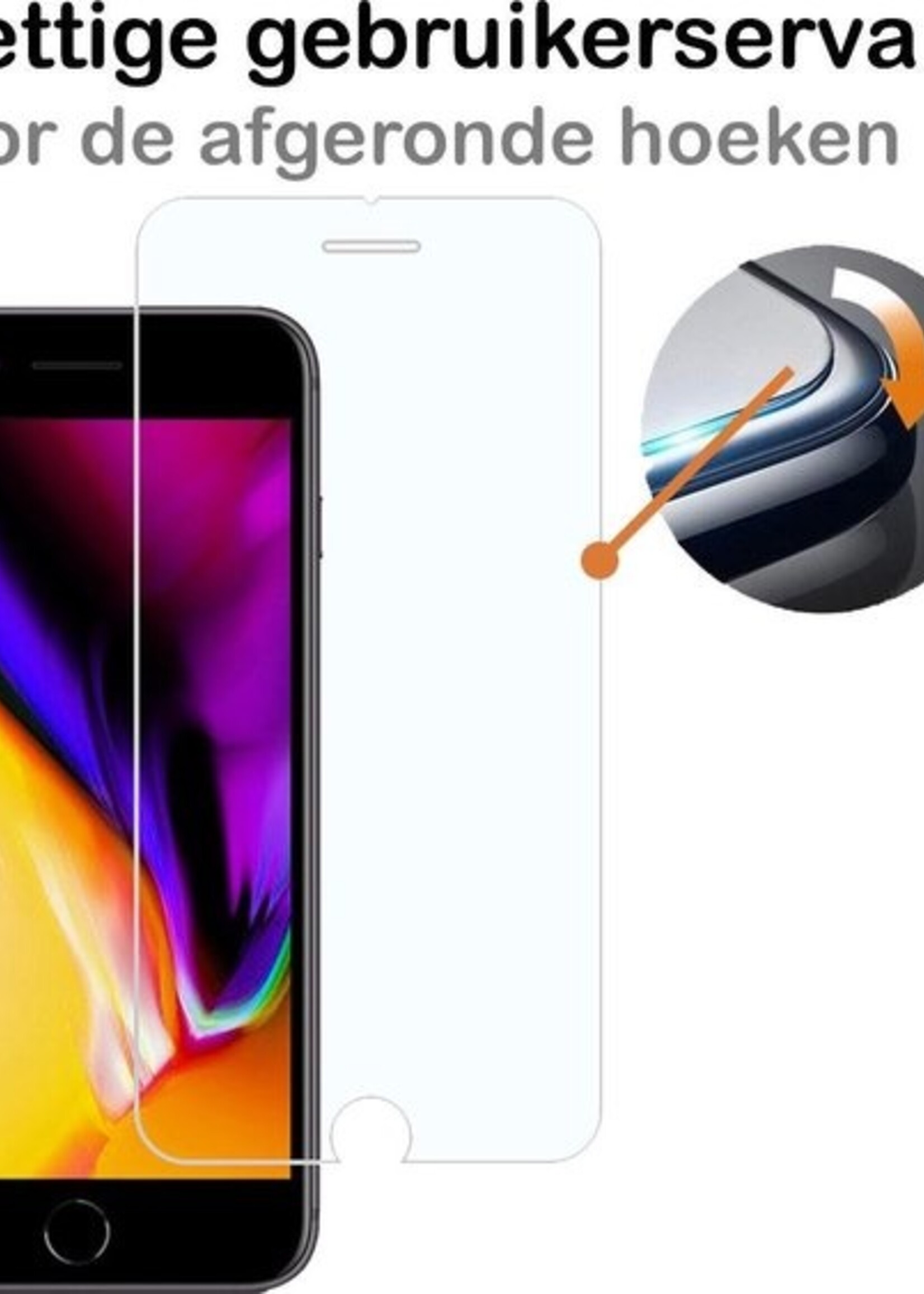 BTH Screenprotector Geschikt voor iPhone 7/8 Plus Screenprotector Glas Gehard Tempered Glass - Screenprotector Geschikt voor iPhone 7/8 Plus Screen Protector Screen Cover - 2 PACK
