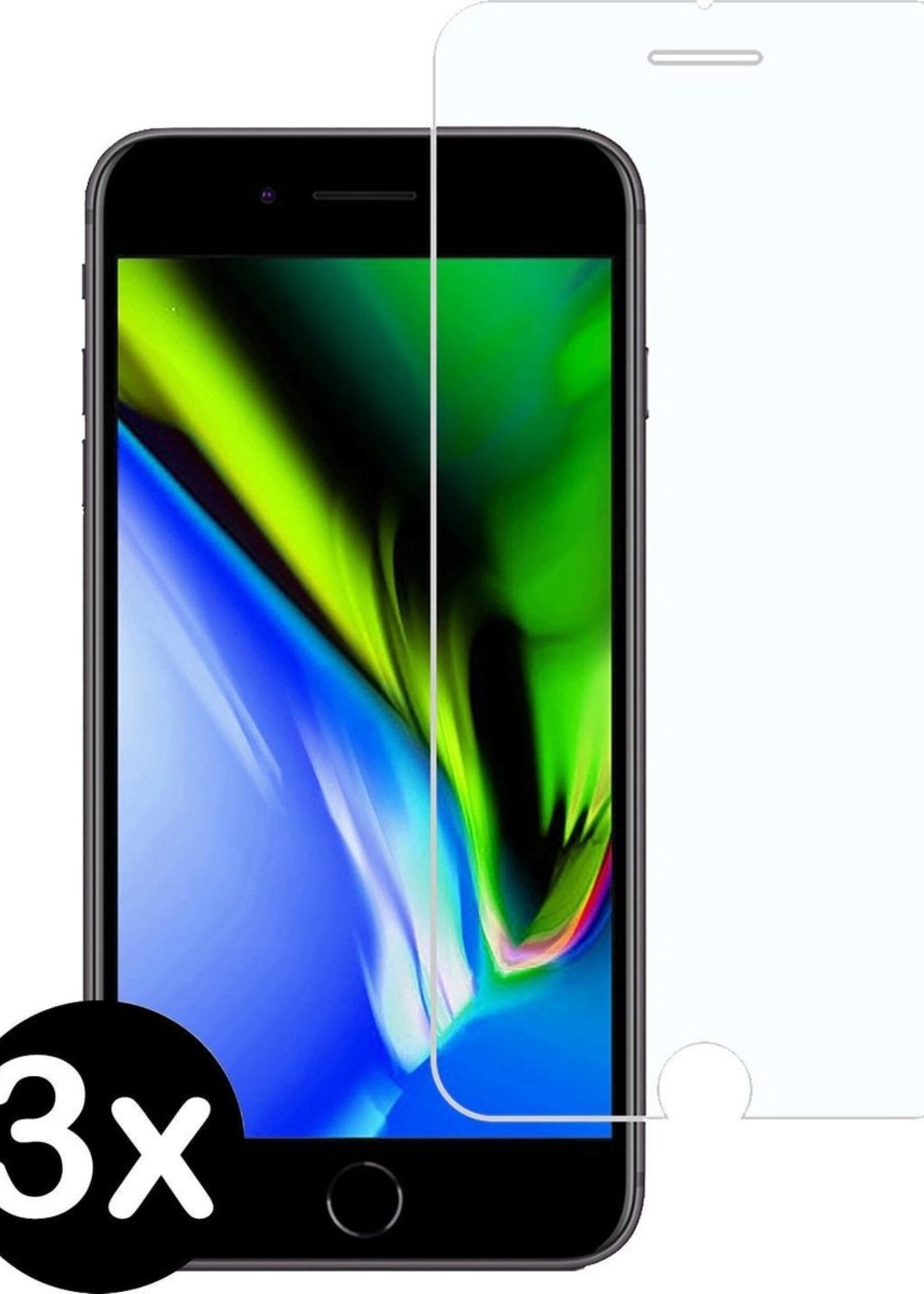 BTH Screenprotector Geschikt voor iPhone 6/6s Plus Screenprotector Glas Gehard Tempered Glass - Screenprotector Geschikt voor iPhone 6/6s Plus Screen Protector Screen Cover - 3 PACK