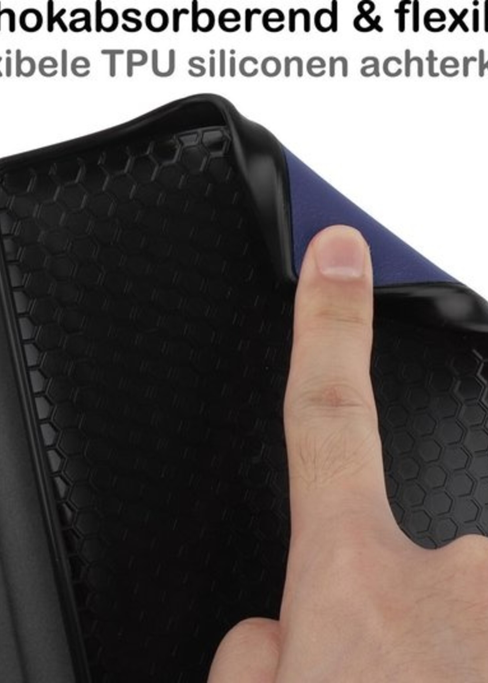 BTH Hoesje Geschikt voor Kobo Nia Hoesje Luxe Bescherm Case - Hoes Geschikt voor Kobo Nia Hoes Book Cover - Blauw