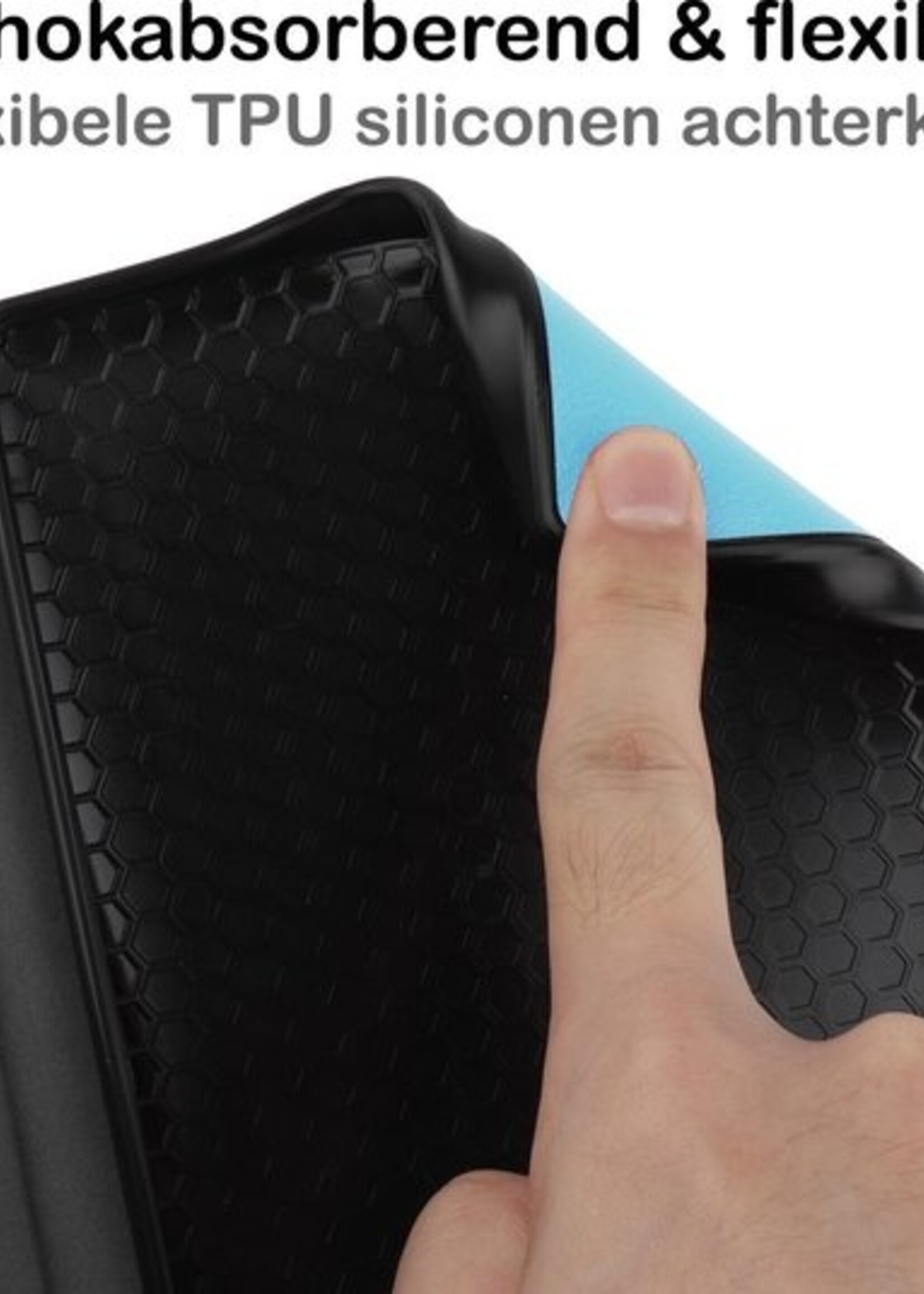 BTH Hoesje Geschikt voor Kobo Nia Hoesje Luxe Bescherm Case - Hoes Geschikt voor Kobo Nia Hoes Book Cover - Blauw