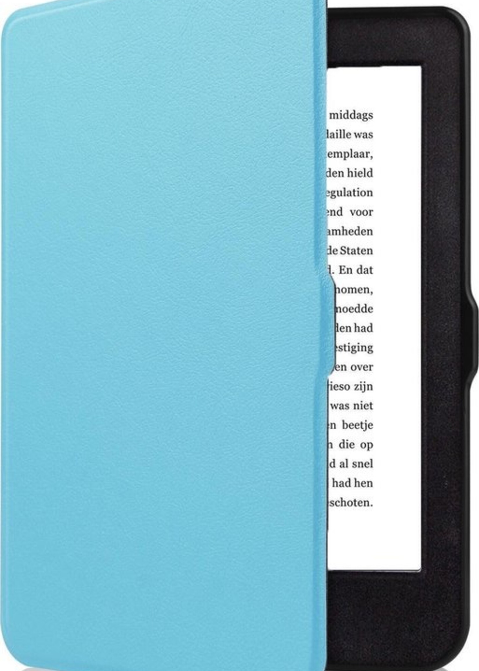 BTH Hoesje Geschikt voor Kobo Nia Hoesje Luxe Bescherm Case - Hoes Geschikt voor Kobo Nia Hoes Book Cover - Blauw
