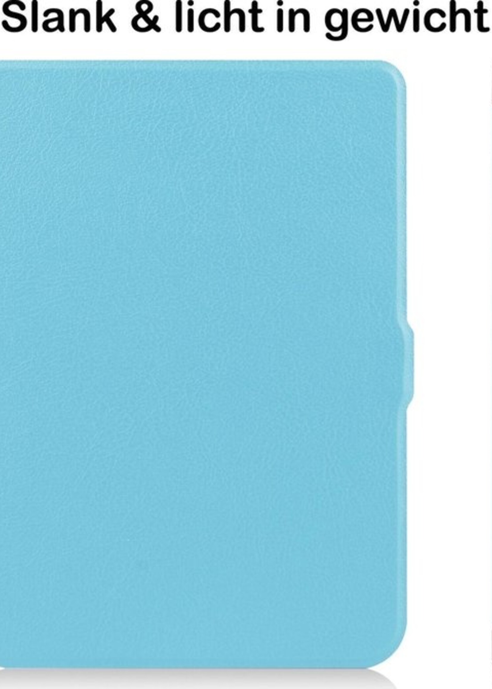 BTH Hoesje Geschikt voor Kobo Nia Hoesje Luxe Bescherm Case - Hoes Geschikt voor Kobo Nia Hoes Book Cover - Blauw