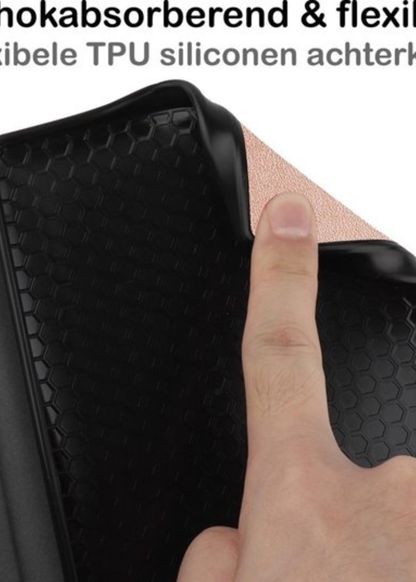 BTH Hoesje Geschikt voor Kobo Nia Hoesje Luxe Bescherm Case - Hoes Geschikt voor Kobo Nia Hoes Book Cover - Rosé Goud