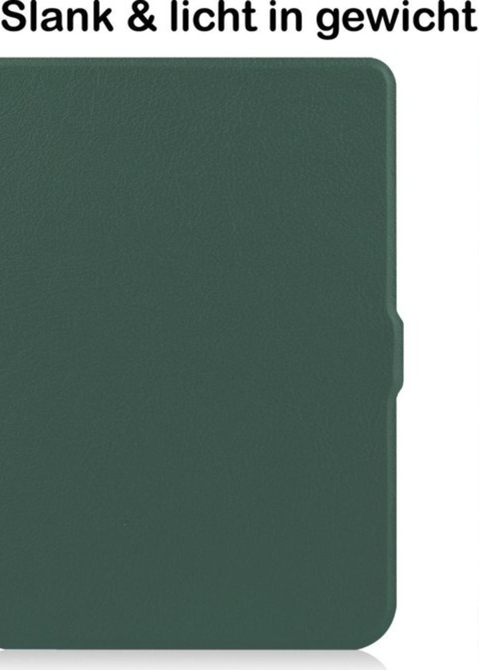 BTH Hoesje Geschikt voor Kobo Nia Hoesje Luxe Bescherm Case - Hoes Geschikt voor Kobo Nia Hoes Book Cover - Groen