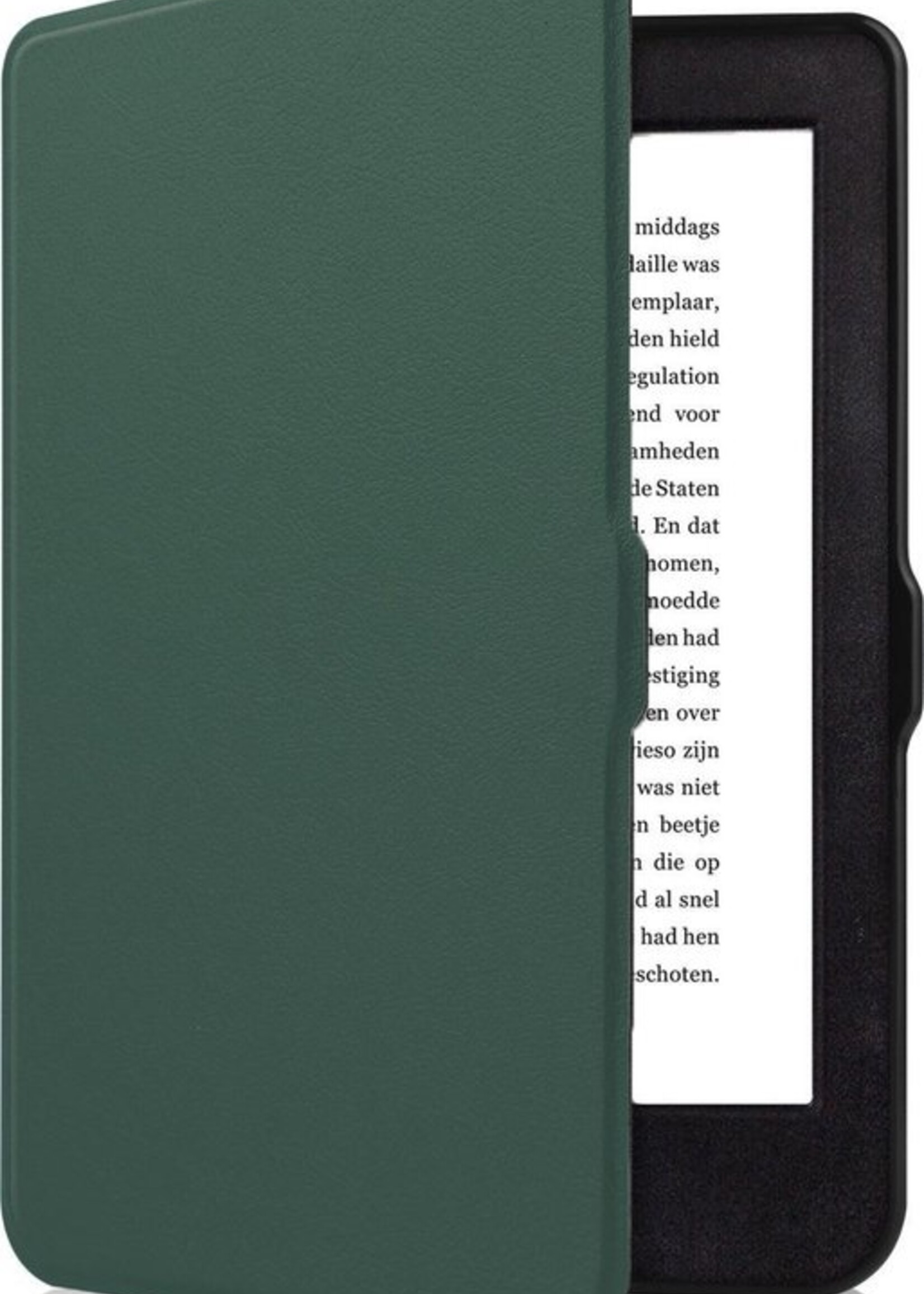 BTH Hoesje Geschikt voor Kobo Nia Hoesje Luxe Bescherm Case - Hoes Geschikt voor Kobo Nia Hoes Book Cover - Groen