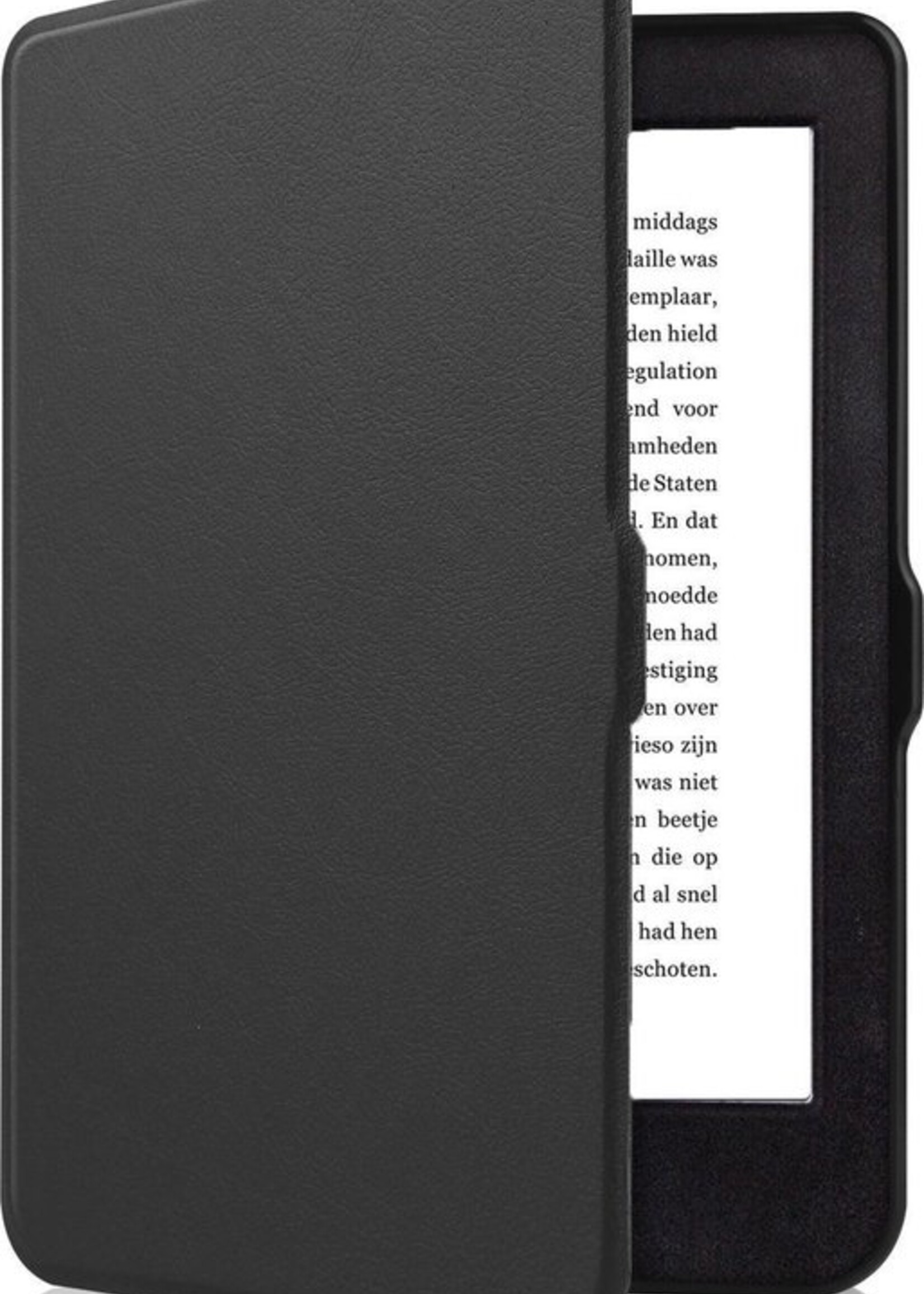 BTH Hoesje Geschikt voor Kobo Nia Hoesje Luxe Bescherm Case - Hoes Geschikt voor Kobo Nia Hoes Book Cover - Zwart