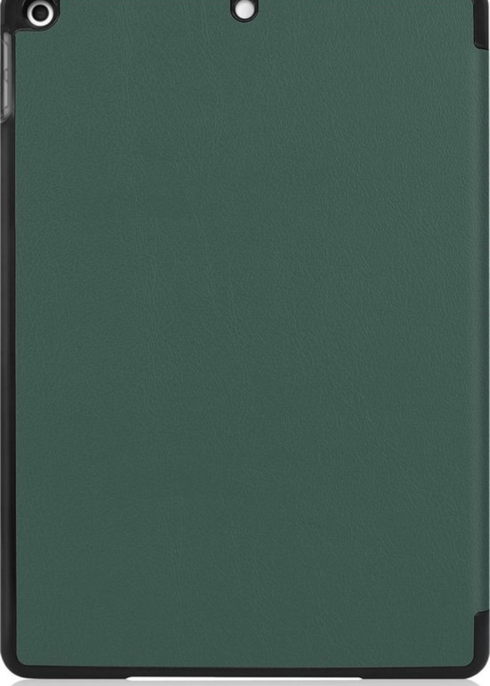 BTH Hoes Geschikt voor iPad 10.2 2019 Hoes Book Case Hoesje Trifold Cover - Hoesje Geschikt voor iPad 7 Hoesje Bookcase - Groen