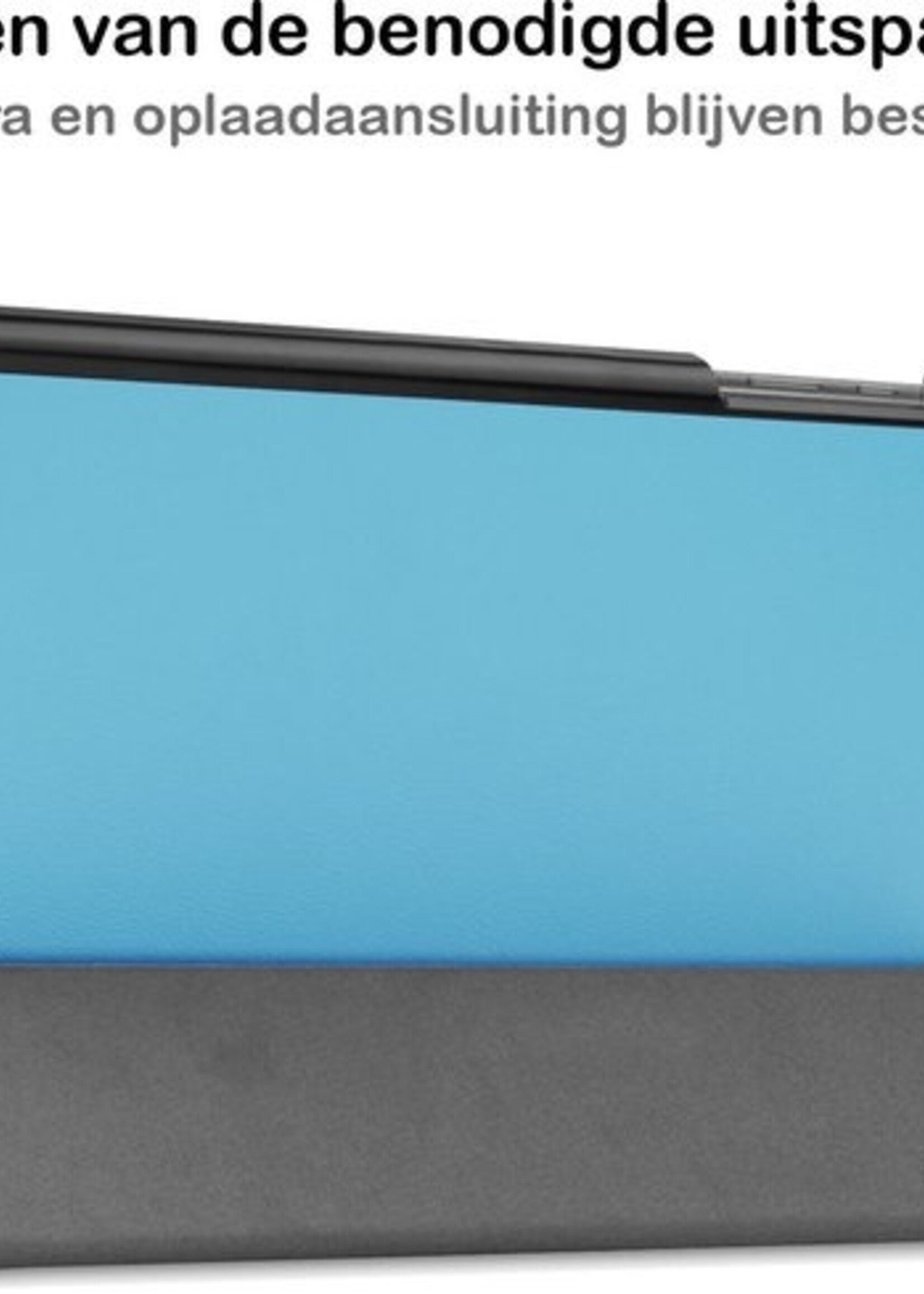 BTH Hoes Geschikt voor Samsung Galaxy Tab A7 Hoes Book Case Hoesje Trifold Cover - Hoesje Geschikt voor Samsung Tab A7 Hoesje Bookcase - Blauw
