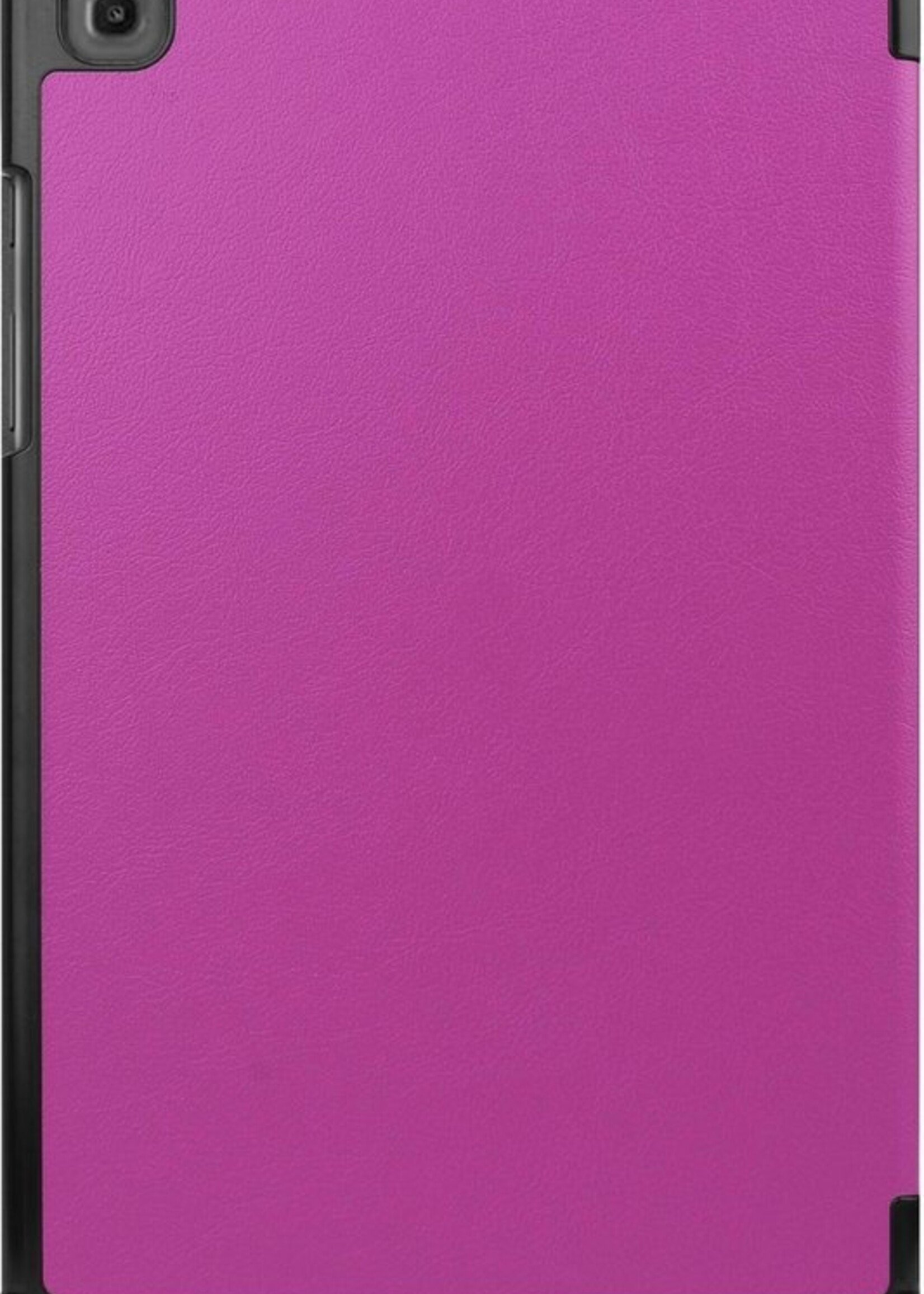 BTH Hoes Geschikt voor Samsung Galaxy Tab A7 Hoes Book Case Hoesje Trifold Cover - Hoesje Geschikt voor Samsung Tab A7 Hoesje Bookcase - Paars