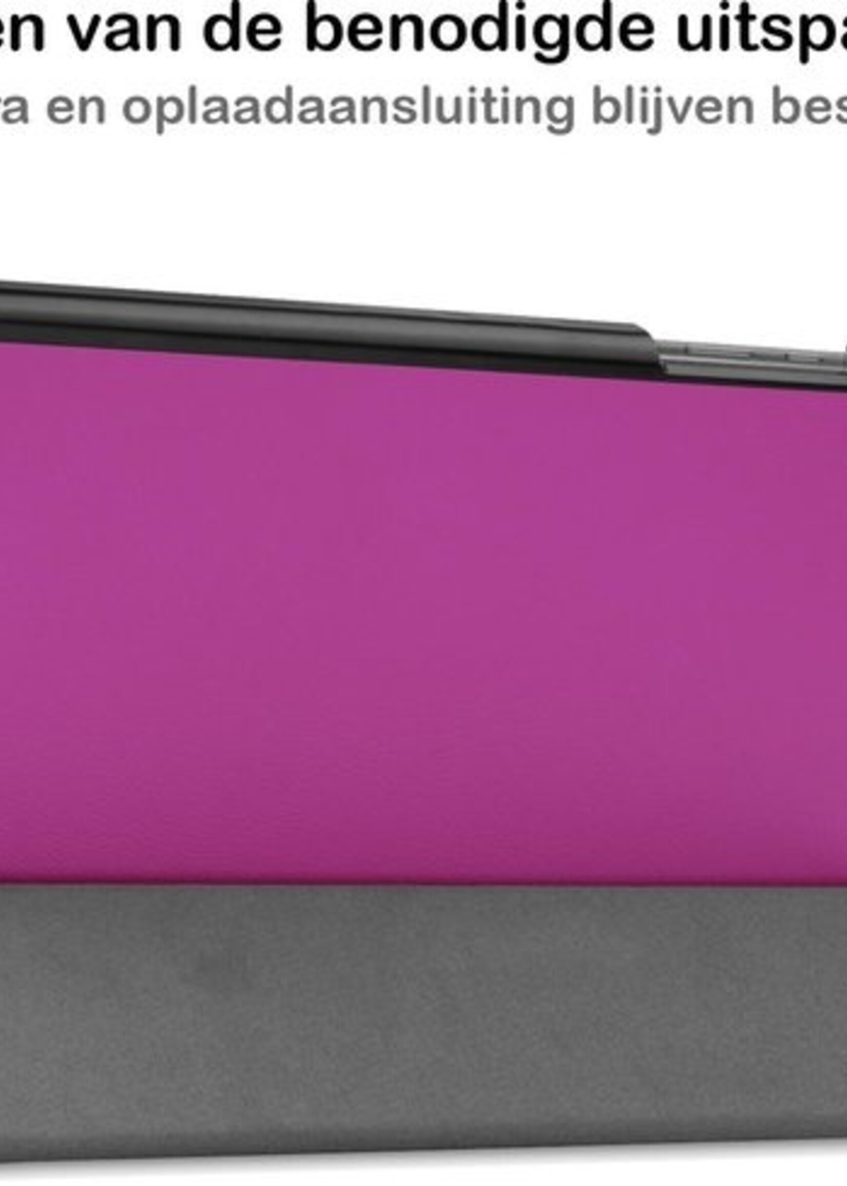 BTH Hoes Geschikt voor Samsung Galaxy Tab A7 Hoes Book Case Hoesje Trifold Cover - Hoesje Geschikt voor Samsung Tab A7 Hoesje Bookcase - Paars