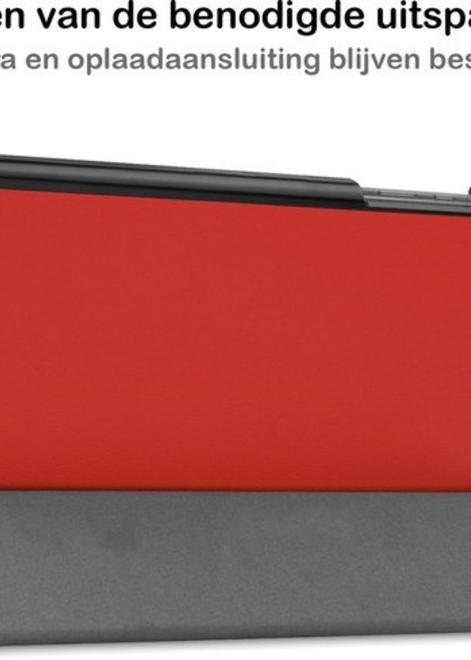 BTH Hoes Geschikt voor Samsung Galaxy Tab A7 Hoes Book Case Hoesje Trifold Cover - Hoesje Geschikt voor Samsung Tab A7 Hoesje Bookcase - Rood