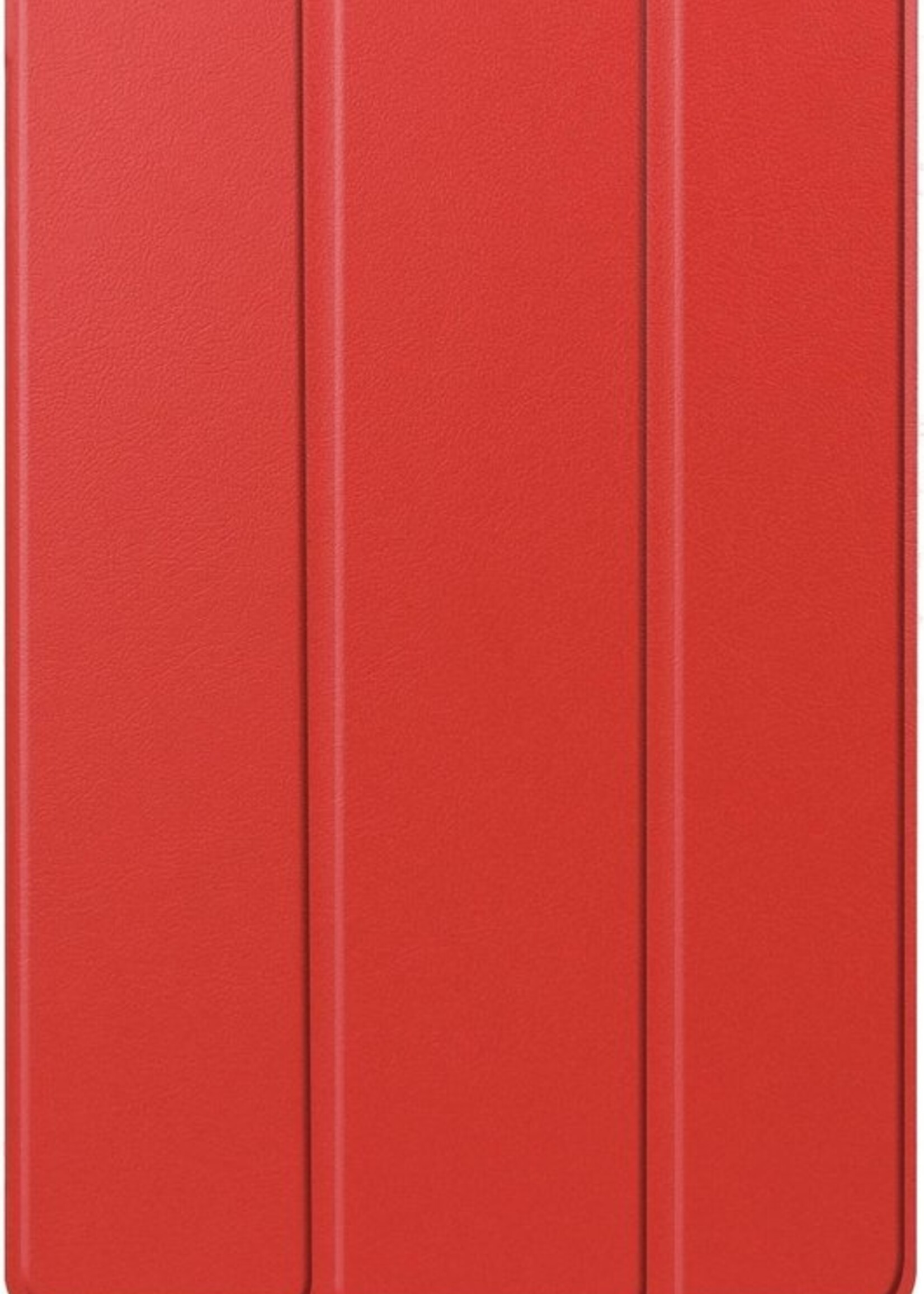 BTH Hoes Geschikt voor Samsung Galaxy Tab A7 Hoes Book Case Hoesje Trifold Cover - Hoesje Geschikt voor Samsung Tab A7 Hoesje Bookcase - Rood