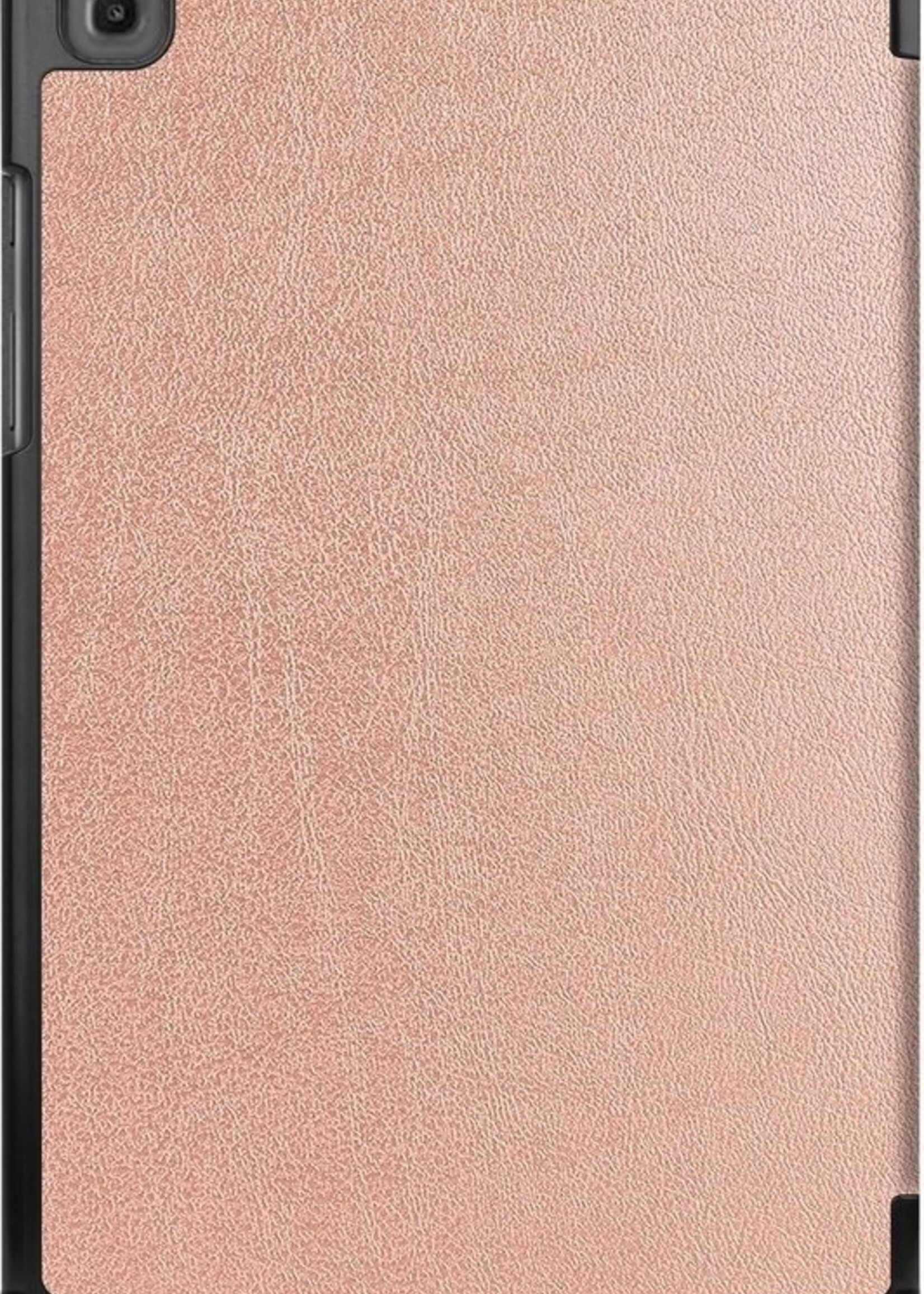 BTH Hoes Geschikt voor Samsung Galaxy Tab A7 Hoes Book Case Hoesje Trifold Cover - Hoesje Geschikt voor Samsung Tab A7 Hoesje Bookcase - Rosé goud