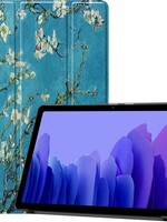 BTH BTH Samsung Galaxy Tab A7 2020 Hoesje - Witte Bloesem