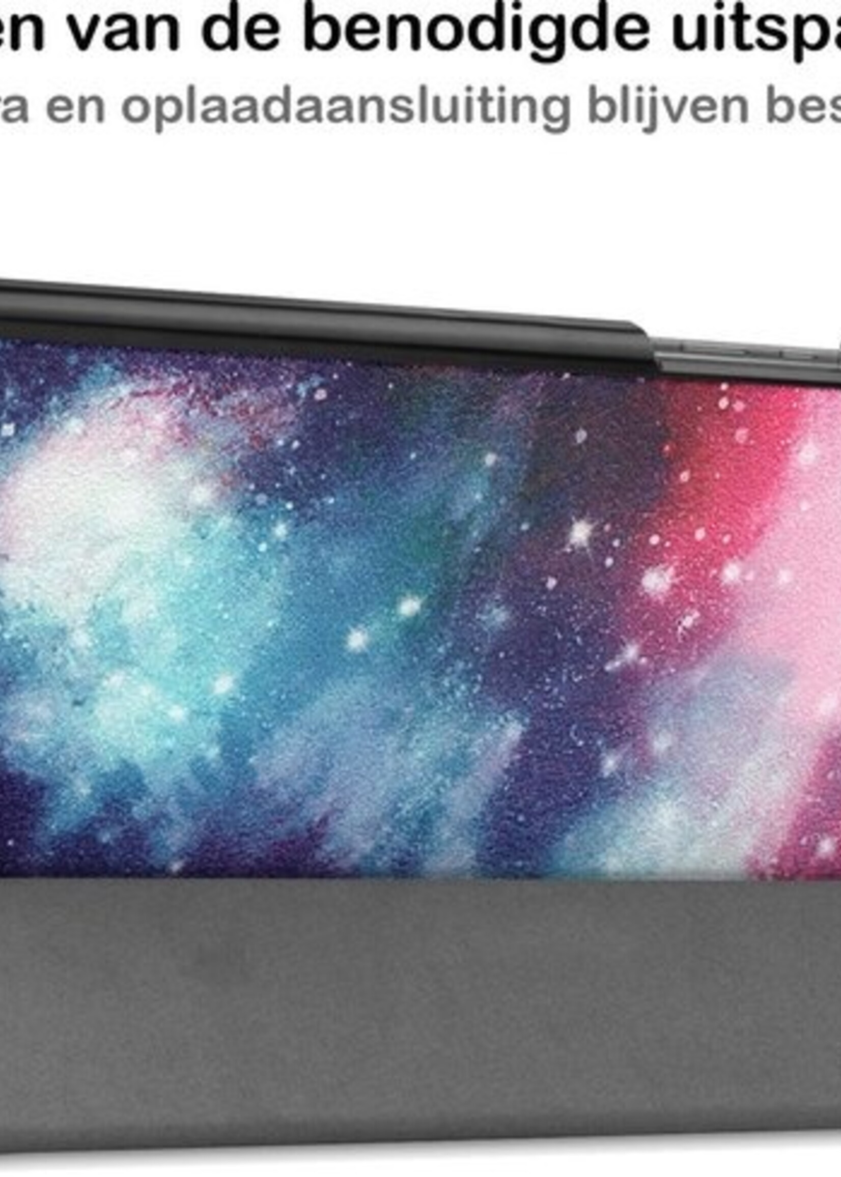 BTH Hoes Geschikt voor Samsung Galaxy Tab A7 Hoes Book Case Hoesje Trifold Cover - Hoesje Geschikt voor Samsung Tab A7 Hoesje Bookcase - Galaxy