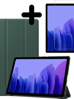 BTH BTH Samsung Galaxy Tab A7 2020 Hoesje met screenprotector - Donkergroen