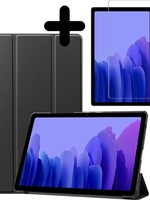 BTH BTH Samsung Galaxy Tab A7 2020 Hoesje met screenprotector - Zwart