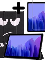 BTH BTH Samsung Galaxy Tab A7 2020 Hoesje met screenprotector - Don't touch me