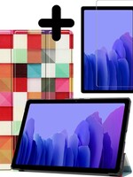 BTH BTH Samsung Galaxy Tab A7 2020 Hoesje met screenprotector - Blocks