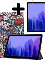 BTH BTH Samsung Galaxy Tab A7 2020 Hoesje met screenprotector - Graffity