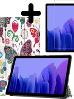 BTH BTH Samsung Galaxy Tab A7 2020 Hoesje met screenprotector - Vlinders