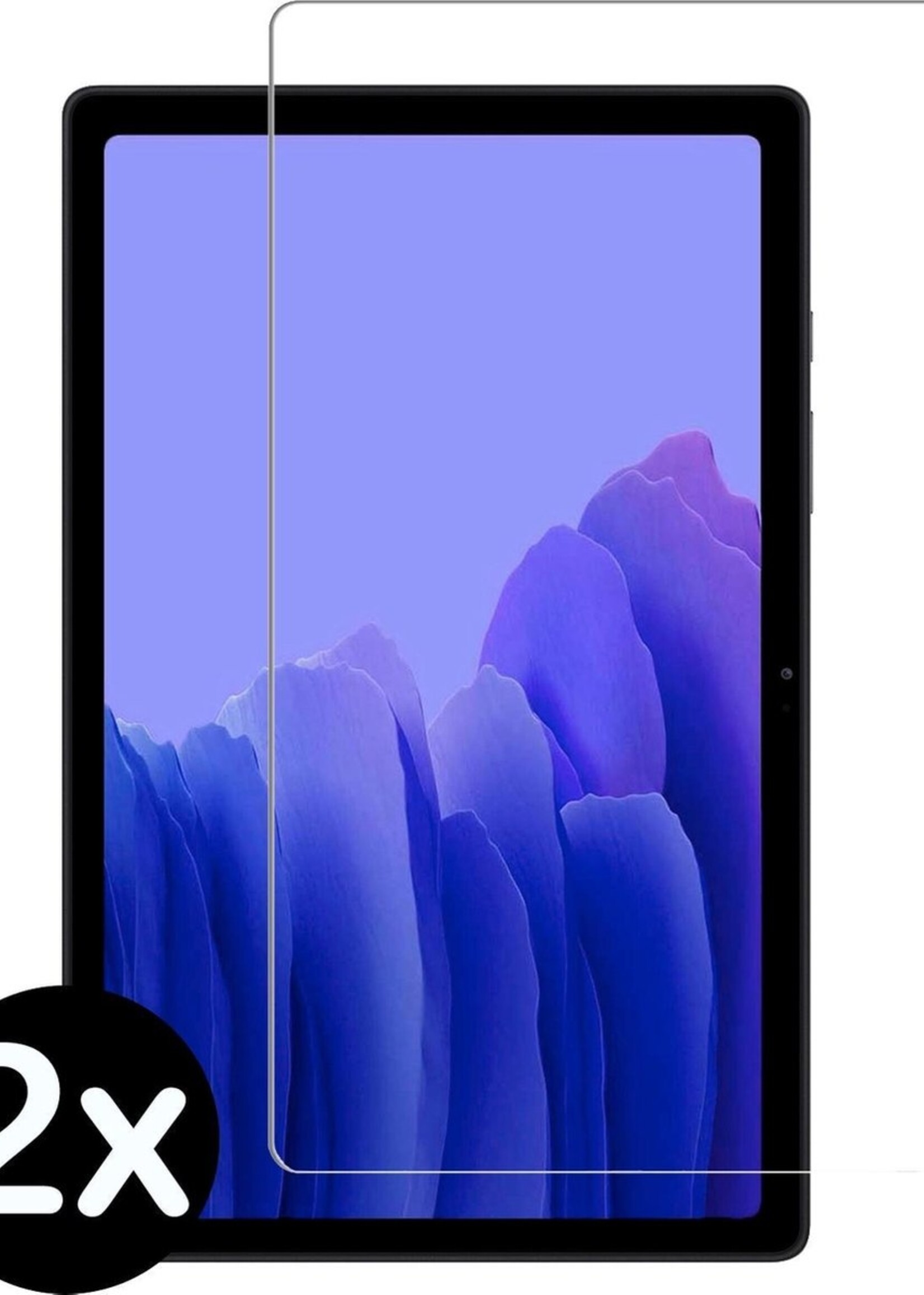 BTH Screenprotector Geschikt voor Samsung Galaxy Tab A7 Screenprotector Tempered Glass Screen Protector Gehard Glas - Screenprotector Geschikt voor Samsung Tab A7 Screenprotector Glas - 2 PACK