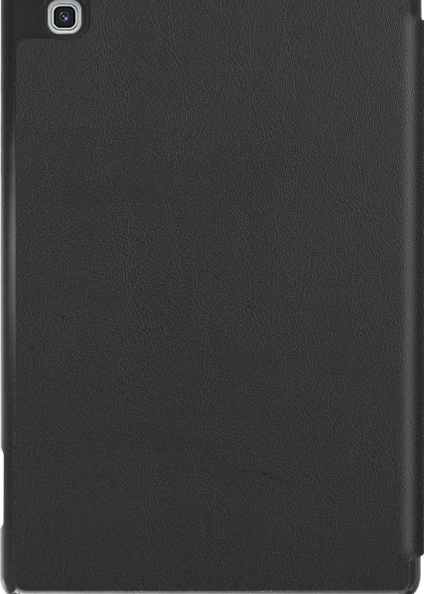 BTH Hoes Geschikt voor Samsung Galaxy Tab S6 Lite Hoes Book Case Hoesje Trifold Cover Met Uitsparing Geschikt voor S Pen - Hoesje Geschikt voor Samsung Tab S6 Lite Hoesje Bookcase - Zwart