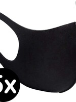 BTH BTH Wasbaar Mondkapje - Zwart - 5 PACK
