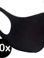BTH BTH Wasbaar Mondkapje - Zwart - 10 PACK