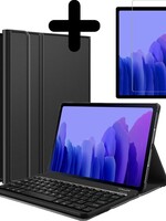 BTH BTH Samsung Galaxy Tab A7 2020 Toetsenbord Hoes Keyboard cover met screenprotector - Zwart