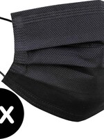 BTH BTH Wegwerp Mondkapje Zwart Niet-medisch - 2 PACK