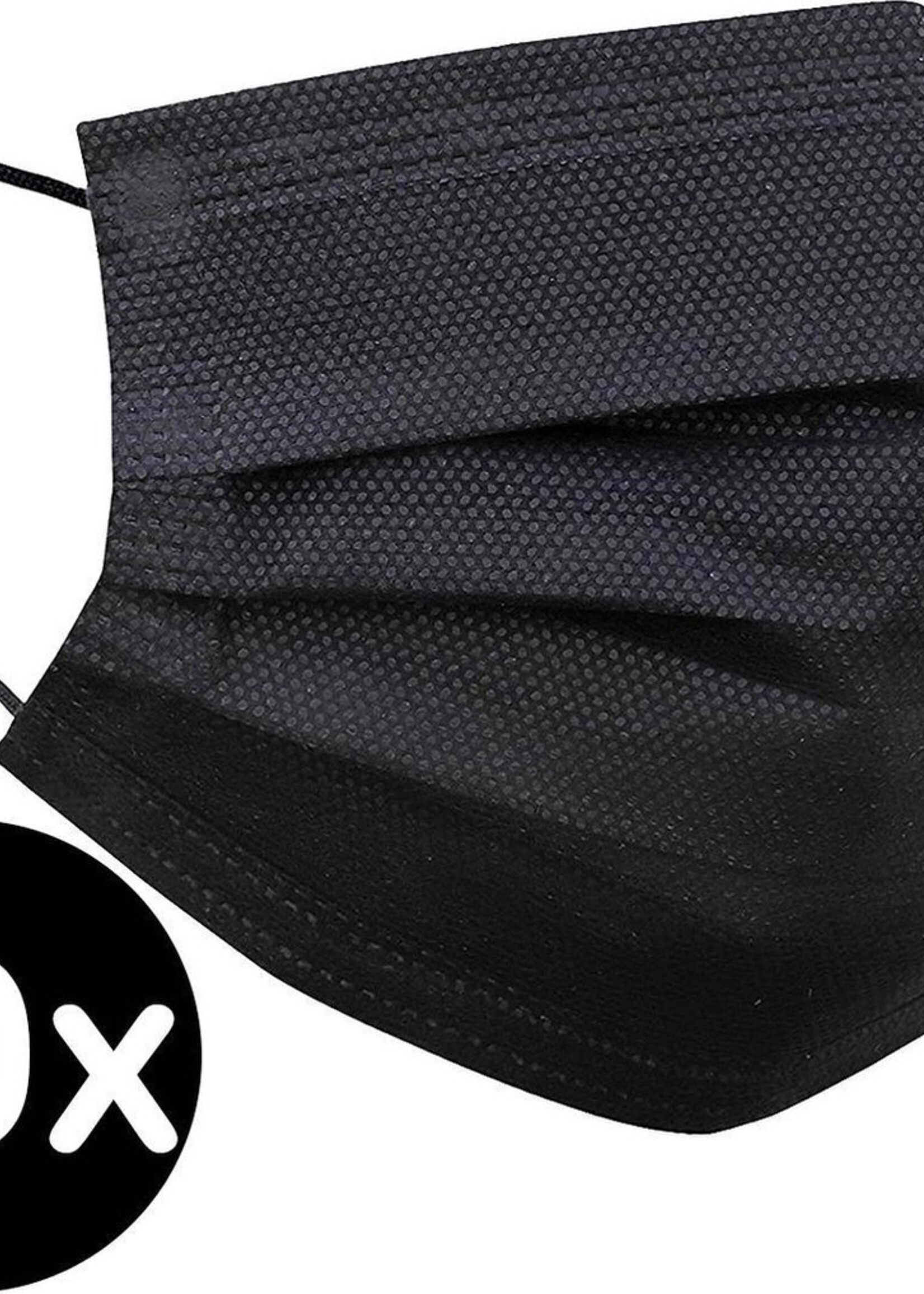 BTH Mondkapje Wegwerp Zwart Mondmasker Mondkapje Wegwerp Mondkapjes Niet Medisch Universeel - 10x