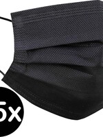 BTH BTH Wegwerp Mondkapje Zwart Niet-medisch - 25 PACK