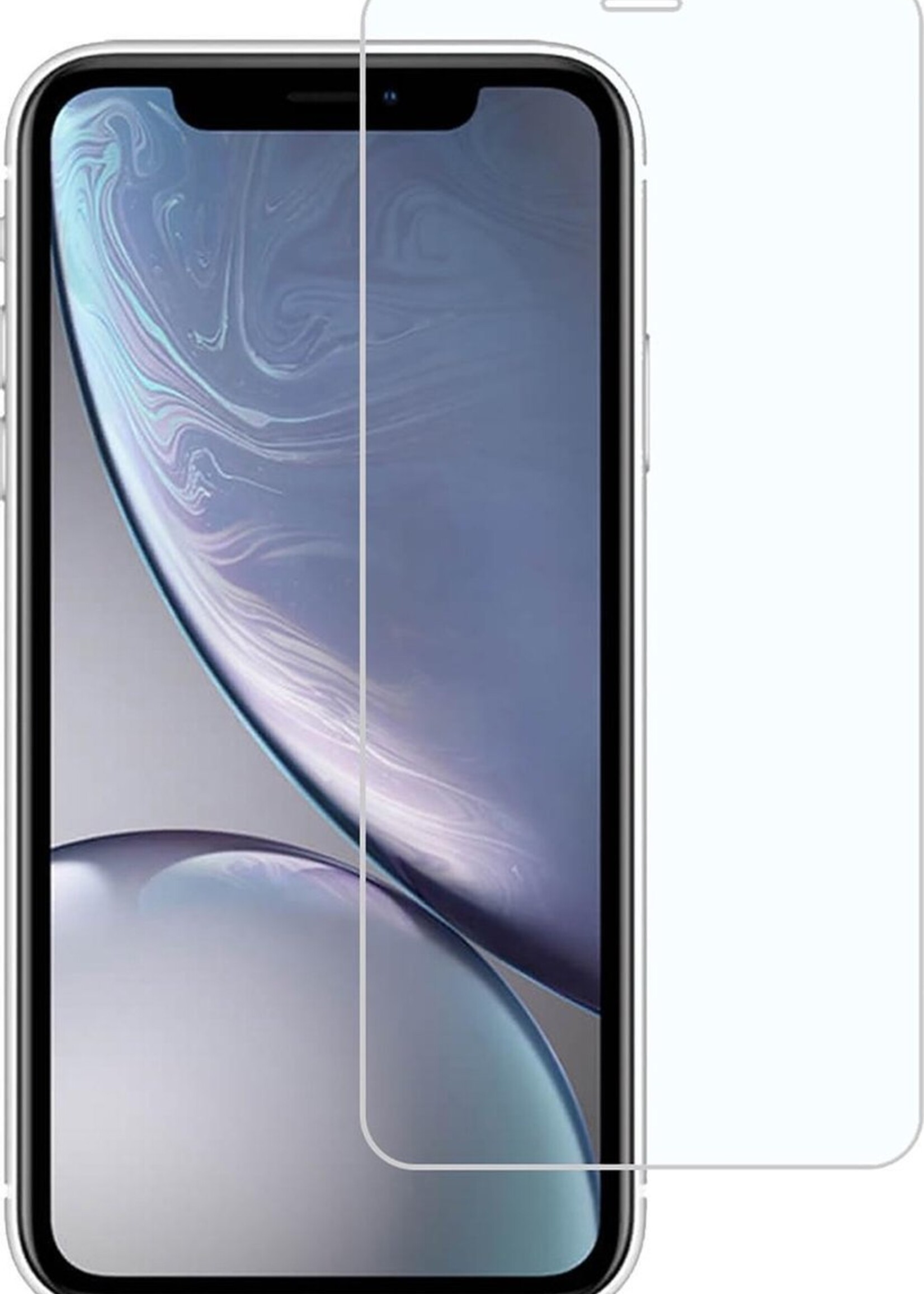BTH Screenprotector Geschikt voor iPhone XR Screenprotector Glas Gehard Met Dichte Notch - Screenprotector Geschikt voor iPhone XR Screen Protector Glas Tempered Glass