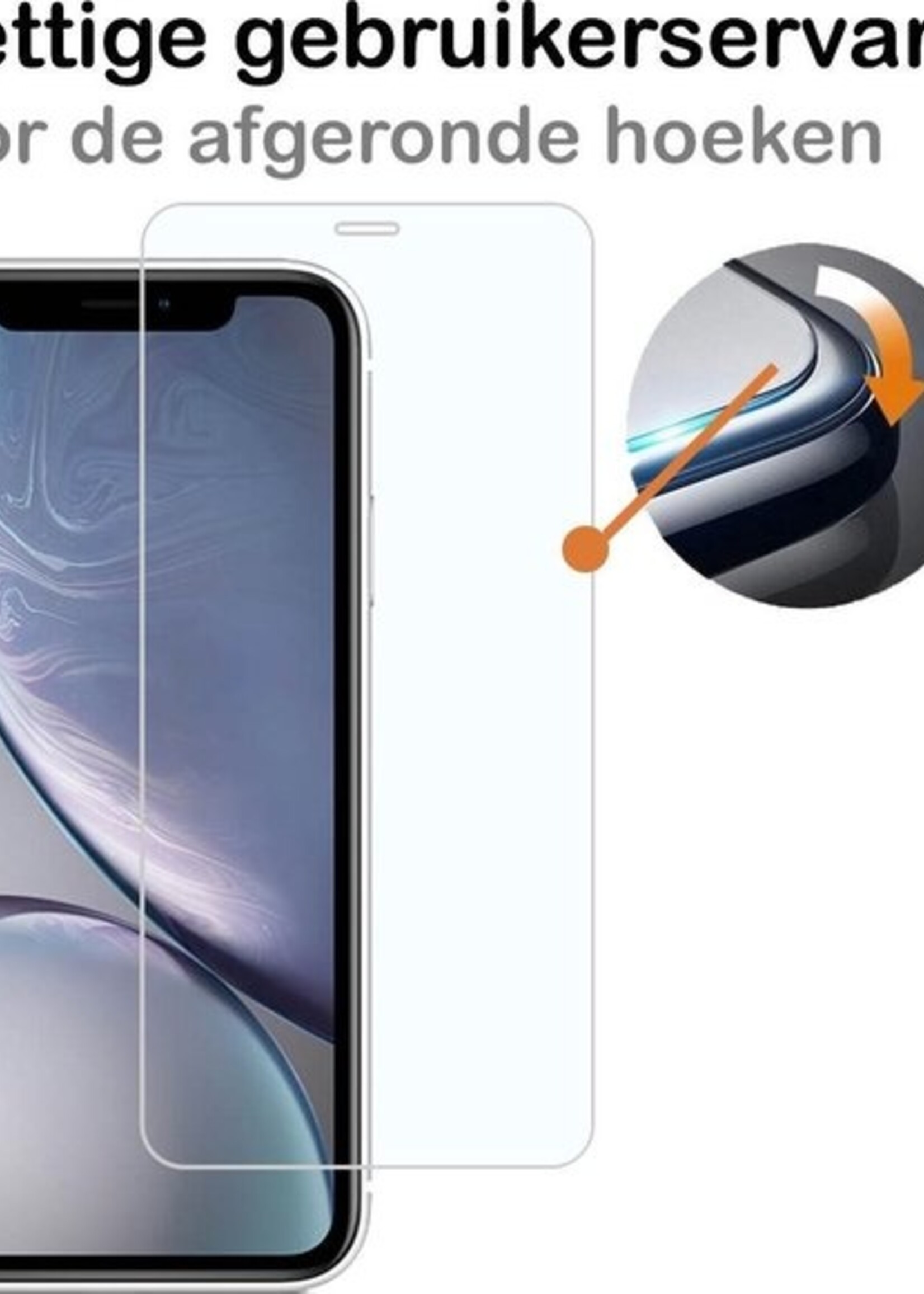 BTH Screenprotector Geschikt voor iPhone XR Screenprotector Glas Gehard Met Dichte Notch - Screenprotector Geschikt voor iPhone XR Screen Protector Glas Tempered Glass - 2 PACK