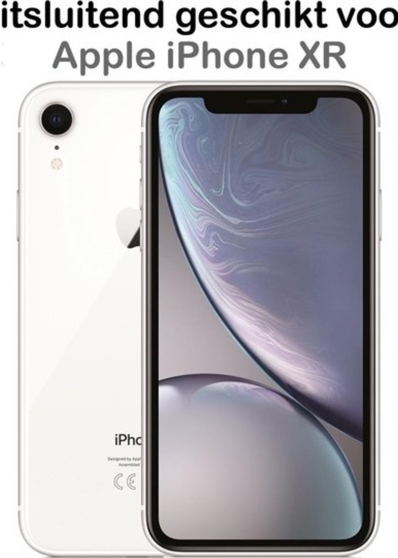 BTH Screenprotector Geschikt voor iPhone XR Screenprotector Glas Gehard Met Dichte Notch - Screenprotector Geschikt voor iPhone XR Screen Protector Glas Tempered Glass - 2 PACK