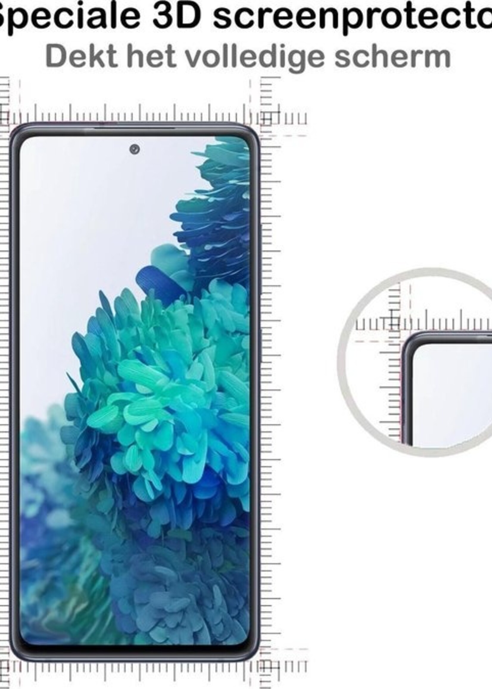 BTH Screenprotector Geschikt voor Samsung S20 FE Screenprotector Glas Gehard Tempered Glass Full Cover - Screenprotector Geschikt voor Samsung Galaxy S20 FE Screen Protector Screen Cover - 2 PACK
