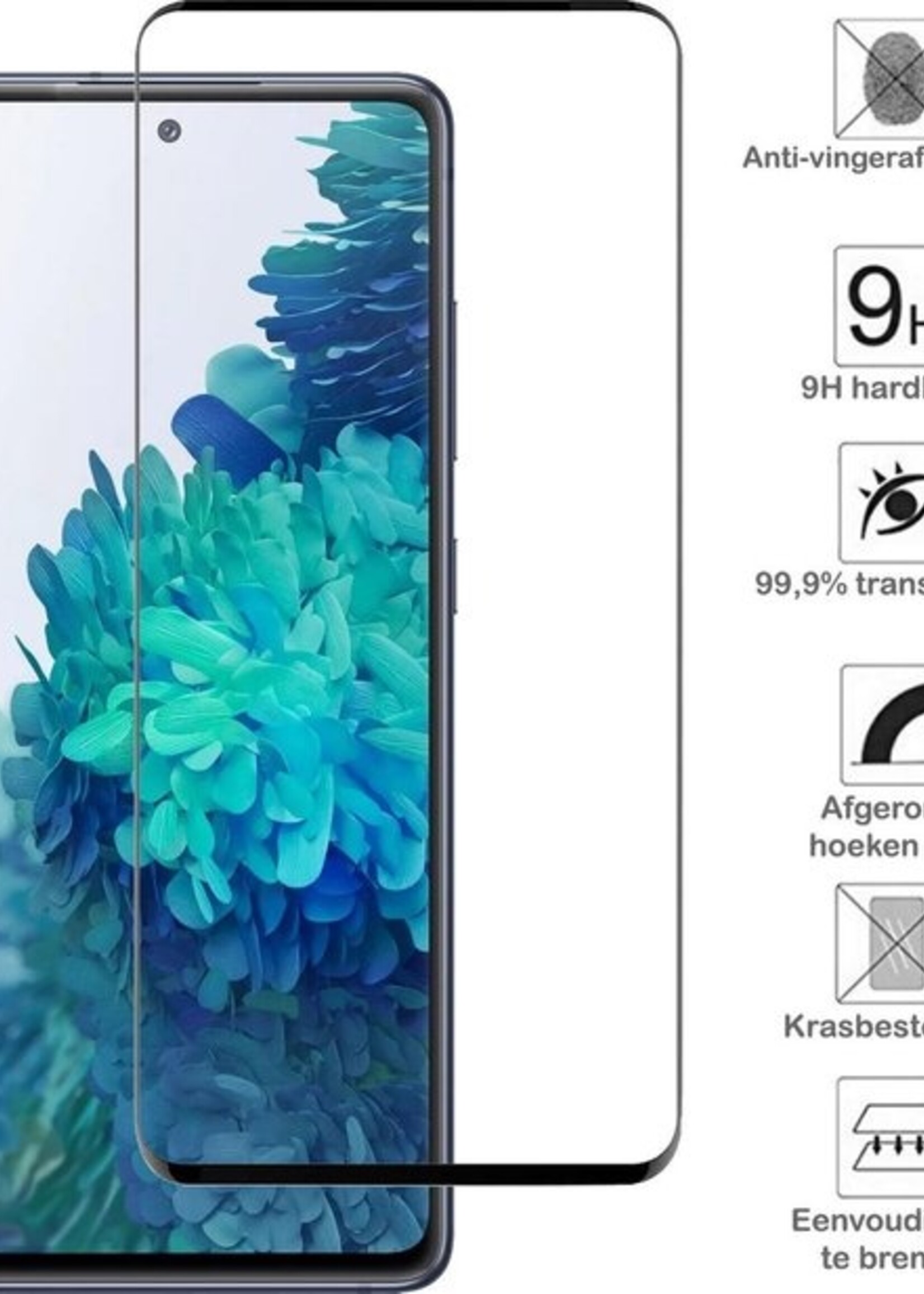 BTH Screenprotector Geschikt voor Samsung S20 FE Screenprotector Glas Gehard Tempered Glass Full Cover - Screenprotector Geschikt voor Samsung Galaxy S20 FE Screen Protector Screen Cover - 2 PACK