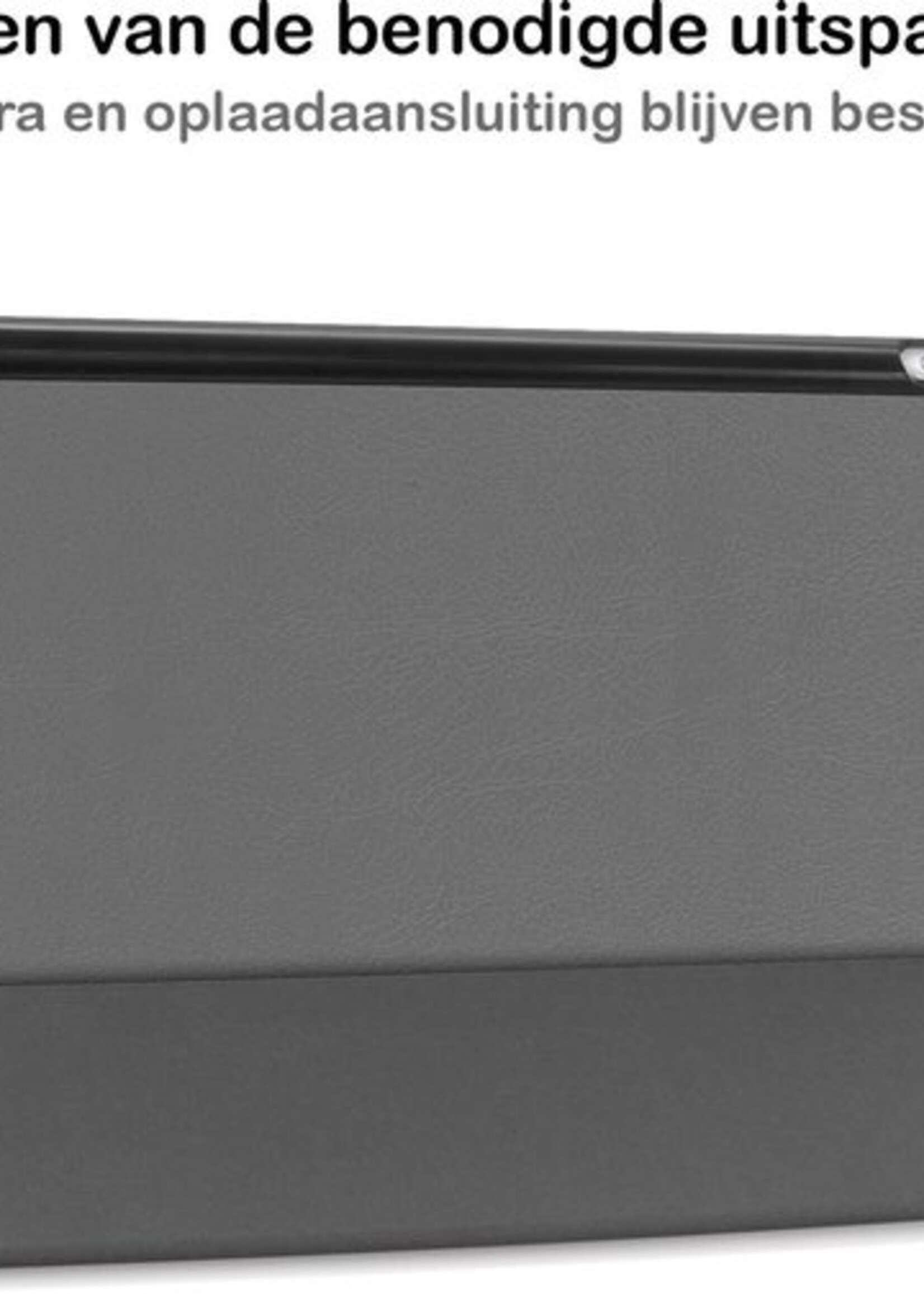 BTH Hoes Geschikt voor iPad 10.2 2020 Hoes Book Case Hoesje Trifold Cover - Hoesje Geschikt voor iPad 8 Hoesje Bookcase - Grijs