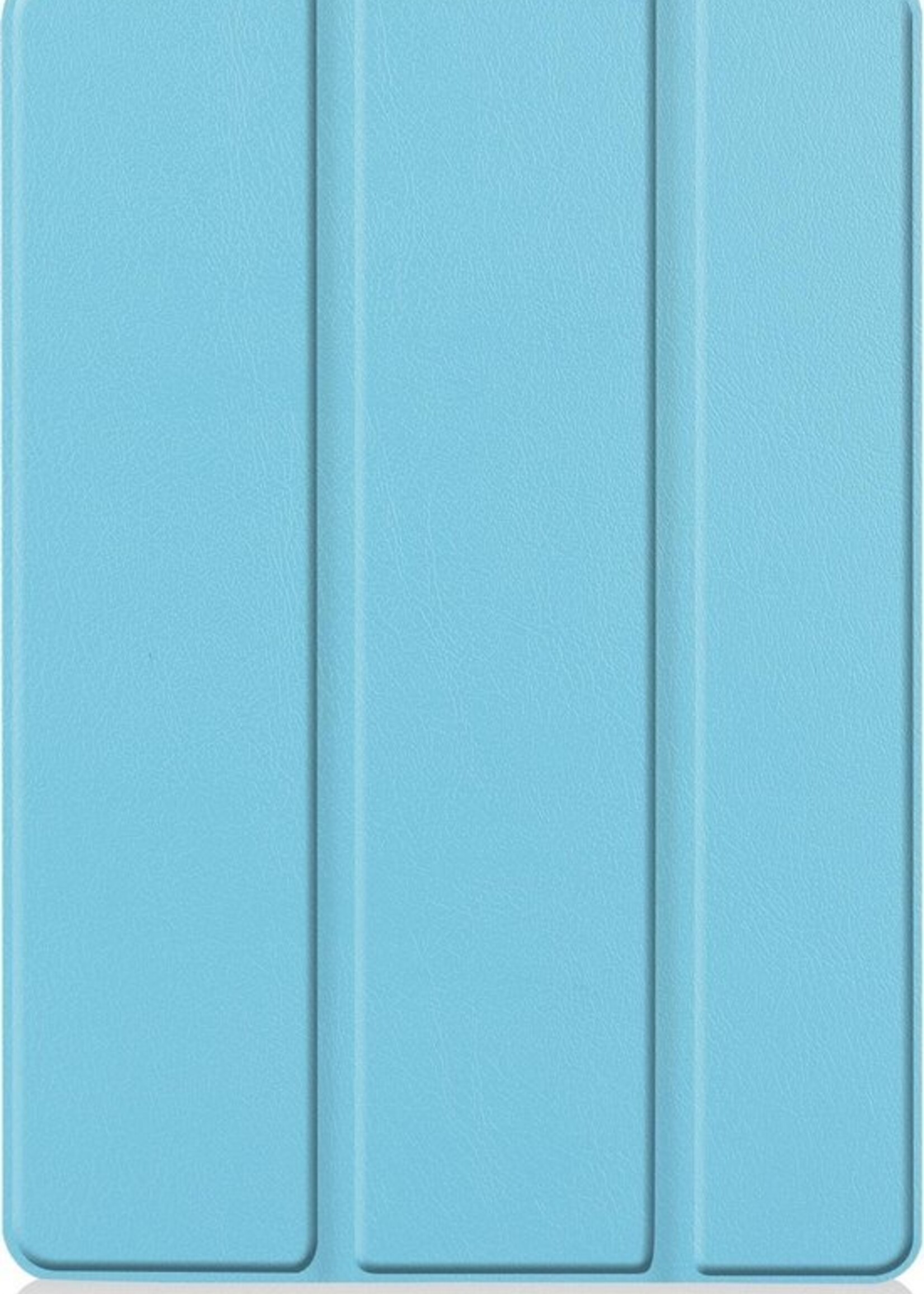 BTH Hoes Geschikt voor iPad 10.2 2020 Hoes Book Case Hoesje Trifold Cover - Hoesje Geschikt voor iPad 8 Hoesje Bookcase - Blauw