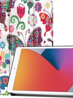 BTH BTH iPad 10.2 (2020) Hoesje - Vlinders