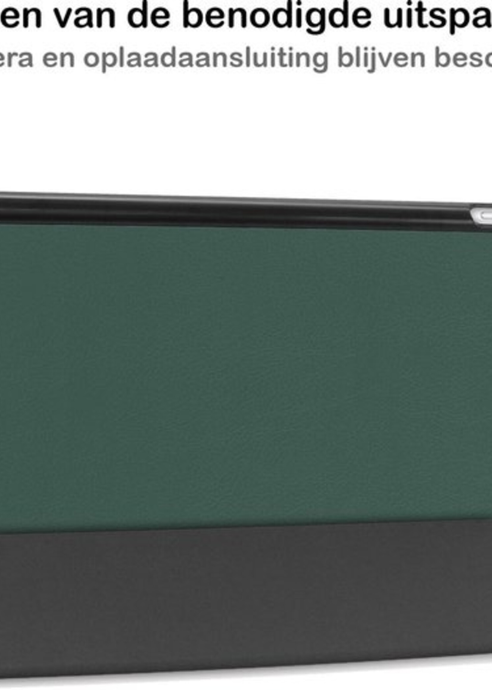 BTH Hoes Geschikt voor iPad 10.2 2020 Hoes Book Case Hoesje Trifold Cover - Hoesje Geschikt voor iPad 8 Hoesje Bookcase - Groen