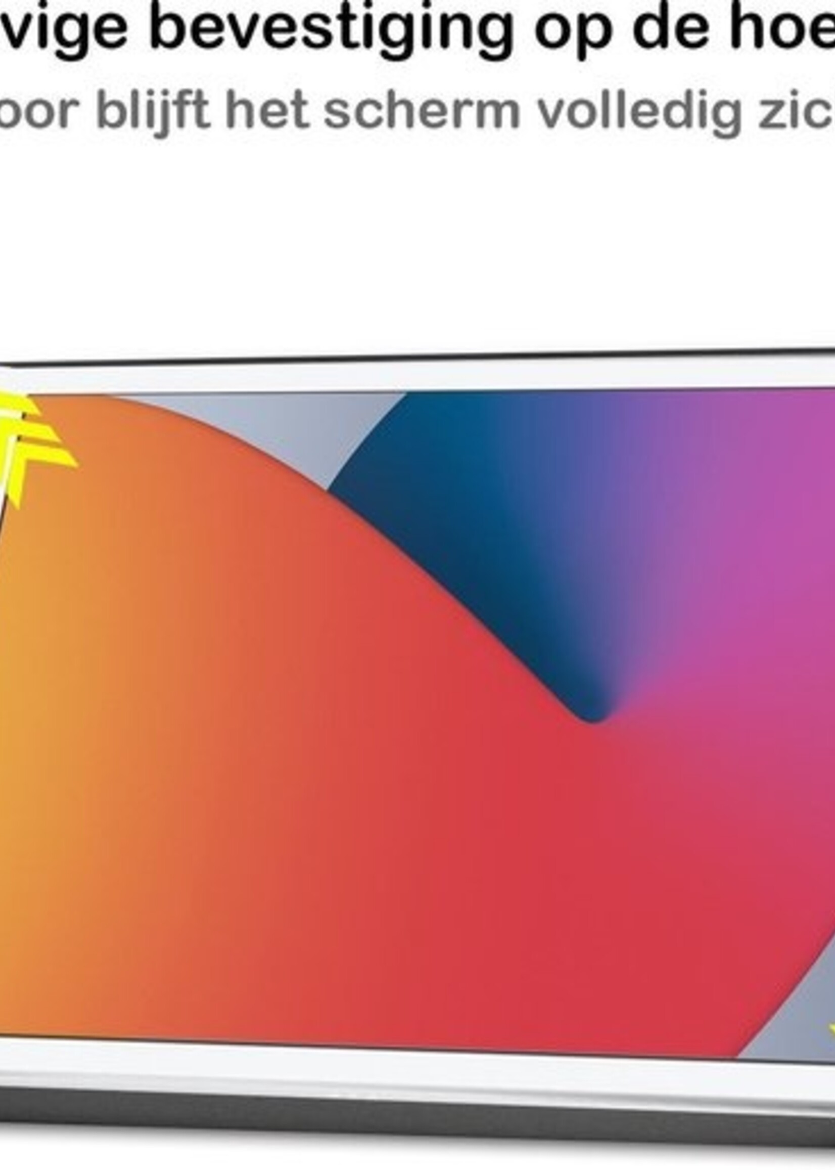 BTH Hoes Geschikt voor iPad 10.2 2020 Hoes Book Case Hoesje Trifold Cover - Hoesje Geschikt voor iPad 8 Hoesje Bookcase - Zwart