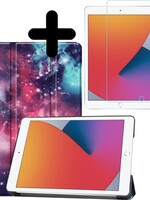 BTH BTH iPad 10.2 (2020) Hoesje met screenprotector - Galaxy