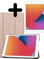 BTH BTH iPad 10.2 (2020) Hoesje met screenprotector - Goud