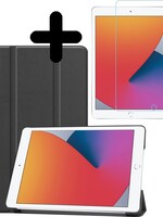 BTH BTH iPad 10.2 (2020) Hoesje met screenprotector - Zwart