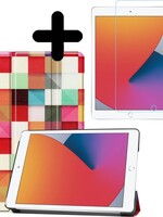 BTH BTH iPad 10.2 (2019/2020) Hoesje met screenprotector - Blocks