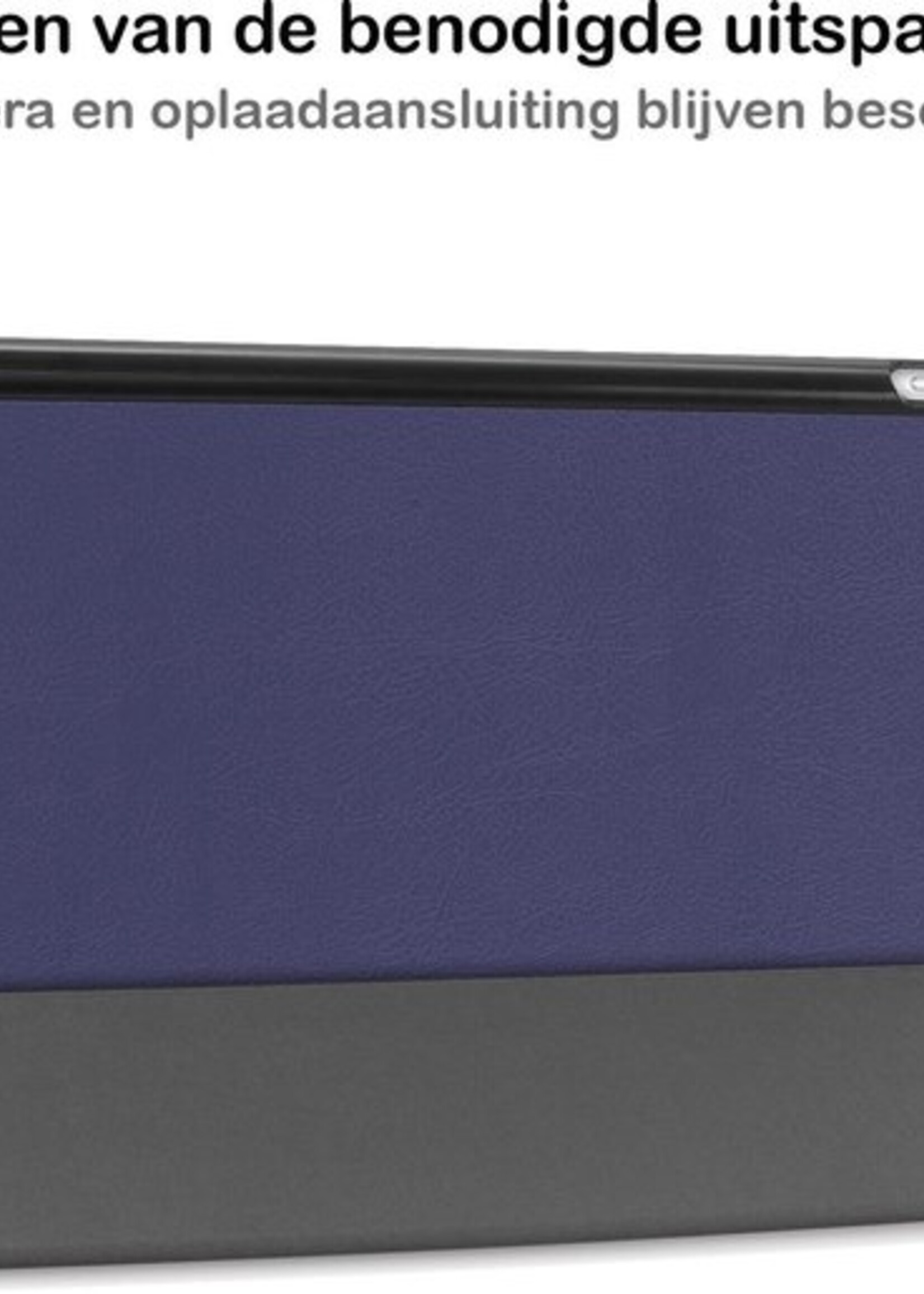 BTH Hoes Geschikt voor iPad 10.2 2020 Hoes Book Case Hoesje Trifold Cover Met Screenprotector - Hoesje Geschikt voor iPad 8 Hoesje Bookcase - Donkerblauw